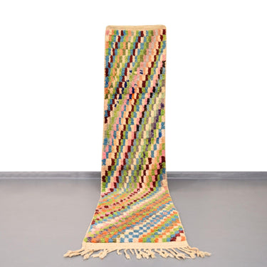 Authentic Vintage Runner Moroccan Rug 2.4 x 10.9 feet / 75 x 333 cm - Ettilux Home